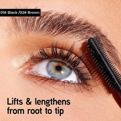 All-Day Beautiful Lashes, Smudge-Proof! Waterproof Fiber Mascara for Natural Volume.